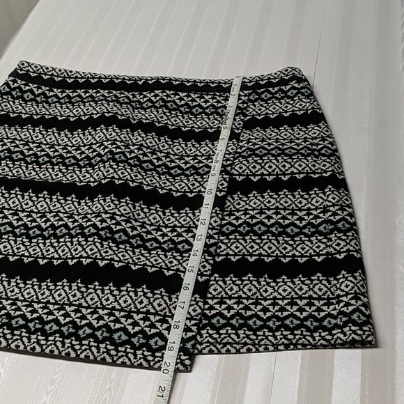 NWT Ann Taylor LOFT Skirt Fair Isle Mini Skirt 14 Cotton Blend NEW - Picture 3 of 7